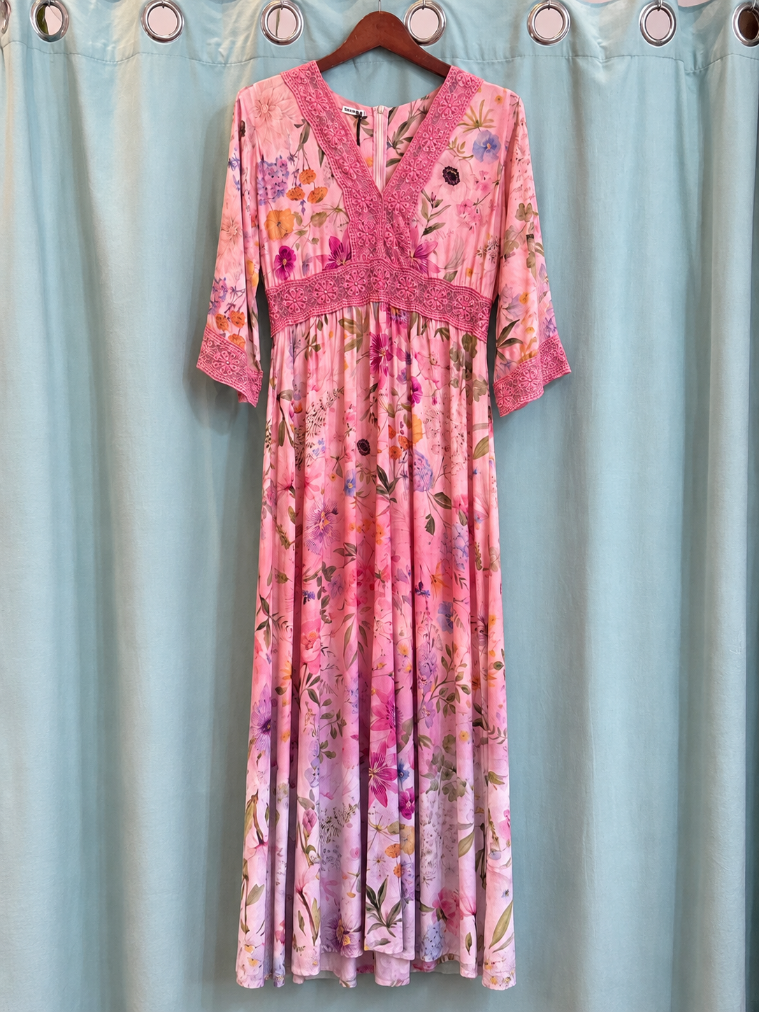 MAKAI lace maxi dress