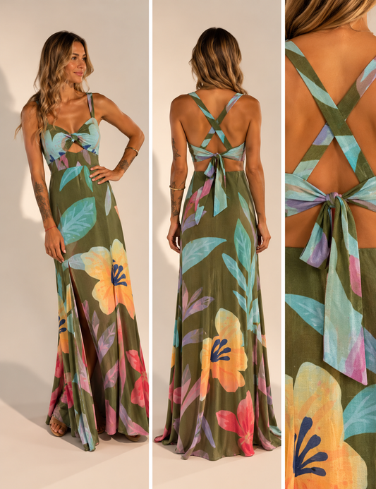 HA'ENA hand-dyed dress